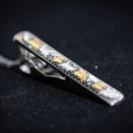 Inlay Tie Pin with Chain | Ginkgo